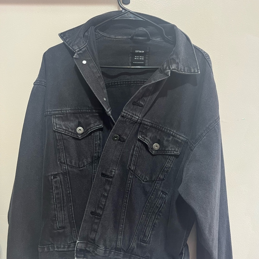 Men's Black Denim Jacket